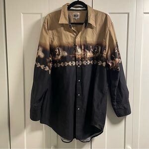 Vintage Cumberland Outfitters Western Cowboy Long Sleeve Button Down Shirt